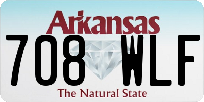 AR license plate 708WLF