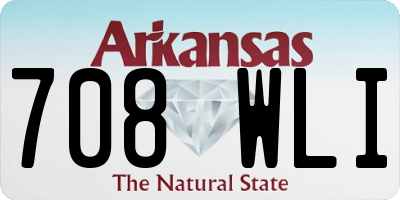 AR license plate 708WLI