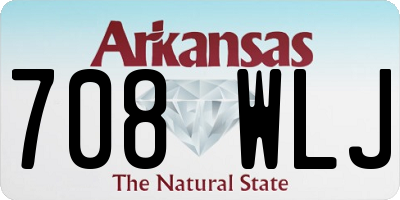 AR license plate 708WLJ