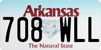 AR license plate 708WLL