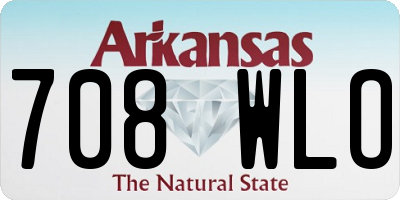 AR license plate 708WLO