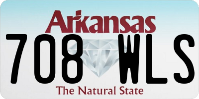 AR license plate 708WLS