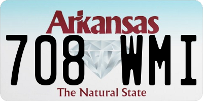 AR license plate 708WMI