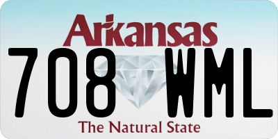 AR license plate 708WML