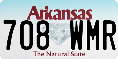 AR license plate 708WMR