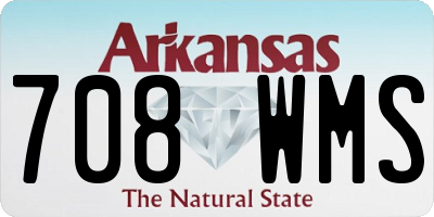 AR license plate 708WMS