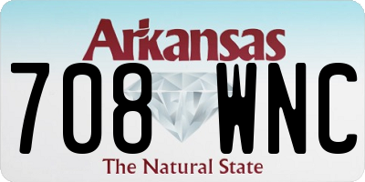 AR license plate 708WNC
