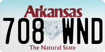 AR license plate 708WND
