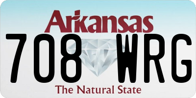 AR license plate 708WRG