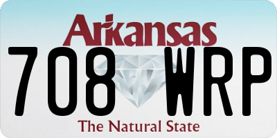AR license plate 708WRP