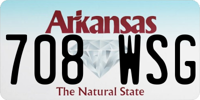 AR license plate 708WSG