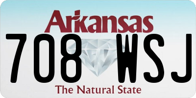 AR license plate 708WSJ