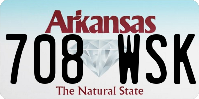AR license plate 708WSK