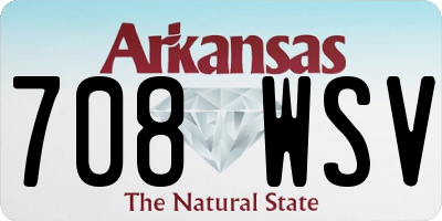 AR license plate 708WSV