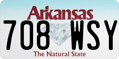 AR license plate 708WSY