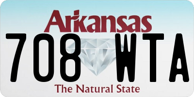 AR license plate 708WTA