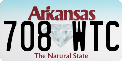 AR license plate 708WTC