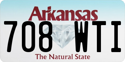 AR license plate 708WTI