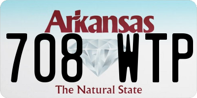 AR license plate 708WTP