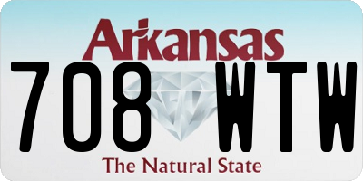 AR license plate 708WTW