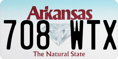 AR license plate 708WTX