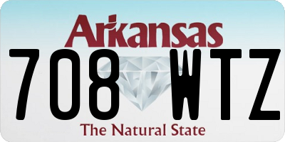 AR license plate 708WTZ