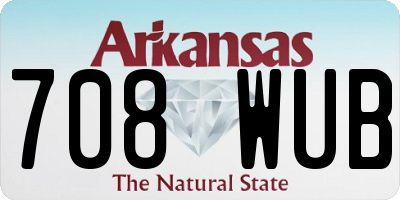AR license plate 708WUB