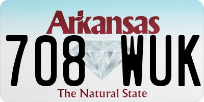 AR license plate 708WUK
