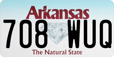 AR license plate 708WUQ
