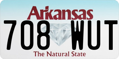 AR license plate 708WUT