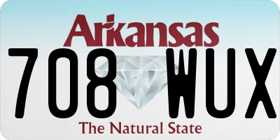 AR license plate 708WUX