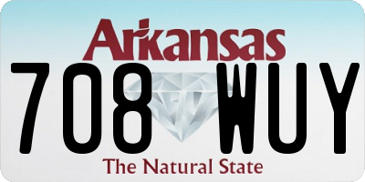 AR license plate 708WUY