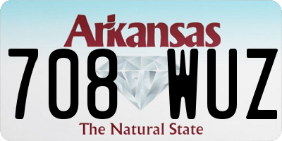 AR license plate 708WUZ