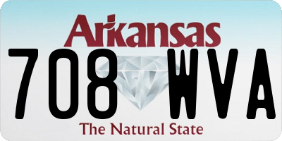 AR license plate 708WVA