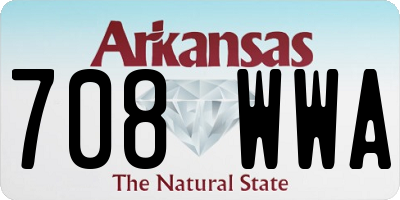 AR license plate 708WWA