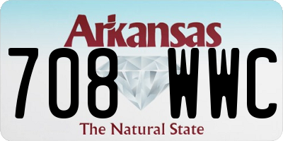 AR license plate 708WWC