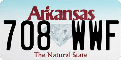 AR license plate 708WWF