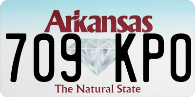 AR license plate 709KPO