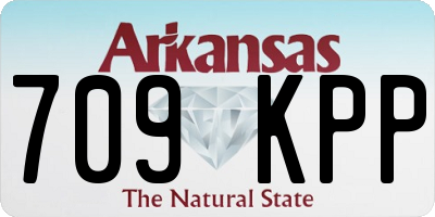 AR license plate 709KPP