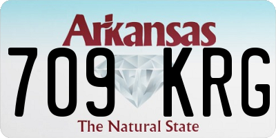 AR license plate 709KRG