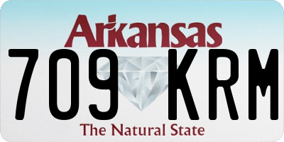 AR license plate 709KRM