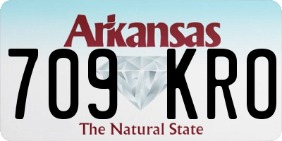 AR license plate 709KRO