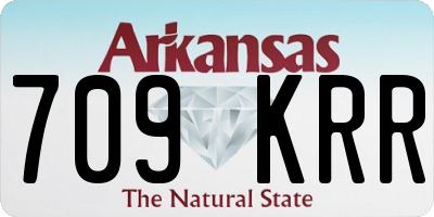 AR license plate 709KRR