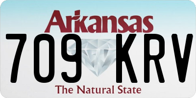 AR license plate 709KRV