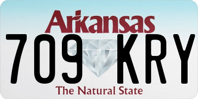 AR license plate 709KRY