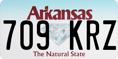 AR license plate 709KRZ
