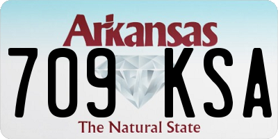 AR license plate 709KSA