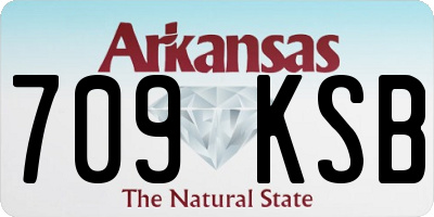 AR license plate 709KSB