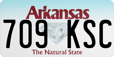 AR license plate 709KSC