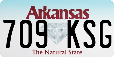 AR license plate 709KSG